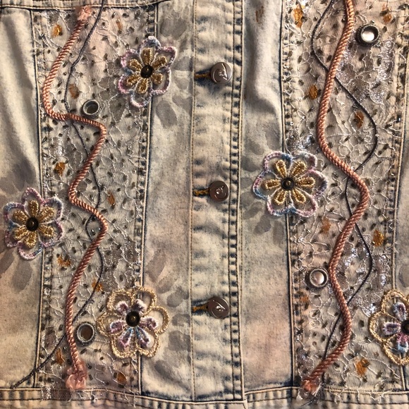 EUC Variations Bleached Denim Jacket - Picture 8 of 16